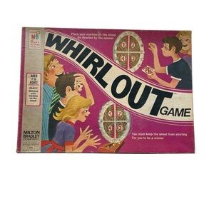 Vintage 1971 Whirl Out Board Game by Milton Bradley Rare